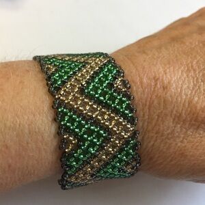 Handwoven Peyote Stitch Seedbead Bracelet